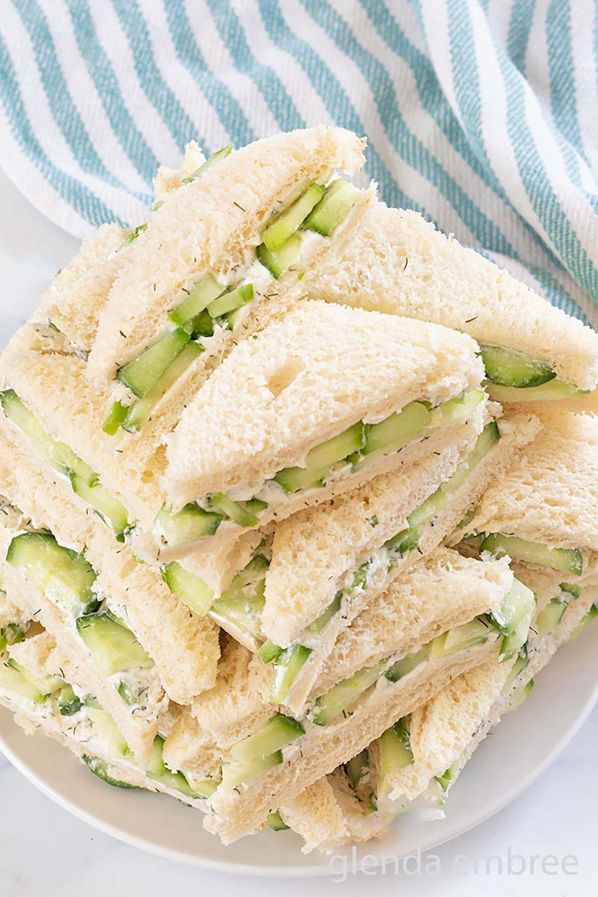 Refreshing and Easy Cucumber Sandwiches - Glenda Embree