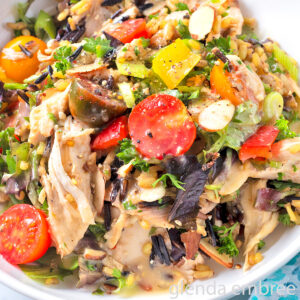 Chicken and Rice Salad, Easy One-Bowl Dinner